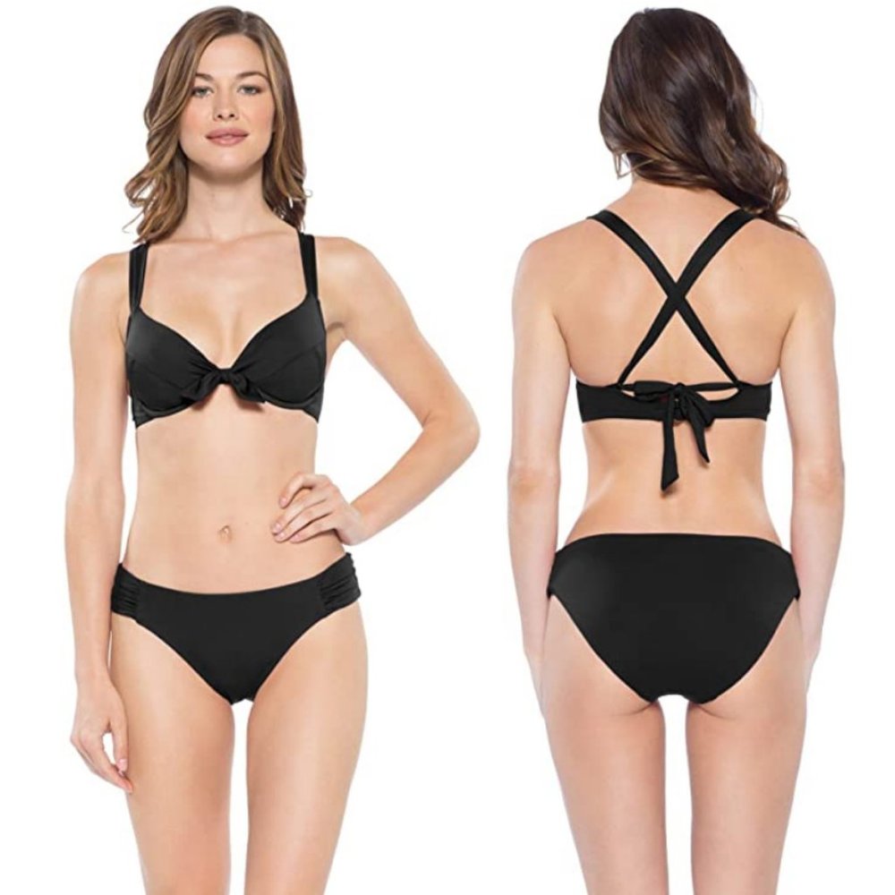 NEW Becca Multi Way Top Bottom 2pc Bikini Set $132 - Picture 2 of 10